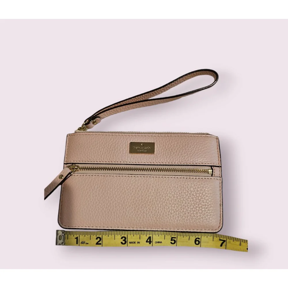 Kate Spade New York Leather Clutch Wristlet Pink